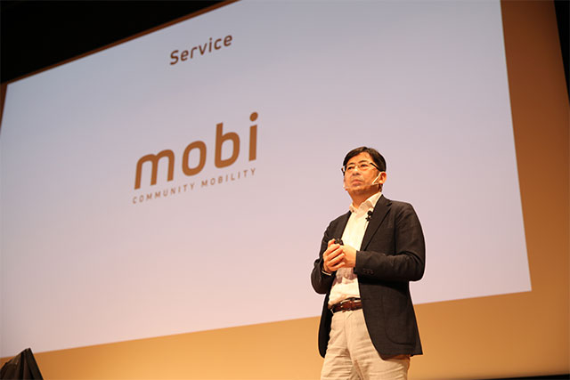 新サービス「mobi」の発表（WILLER 代表 村瀨茂高）